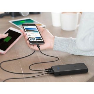 (Chính hãng) Pin sạc dự phòng borofone bj20a - 20.000 mah , có lcd , tích hợp sẵn 3 đầu cáp sạc nhanh