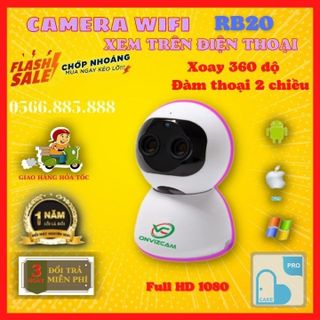 Camera mini wifi ONVIZCAM RB20 / CC2023 Dùng app carecam pro kết nối wifi, camera không dây xem trên điện thoại. giá sỉ