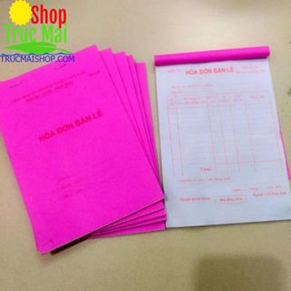 Hóa đơn bán lẻ 1 liên (1 quyển) giá sỉ
