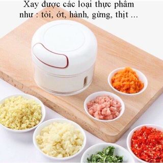 (Mới) Dụng Cụ Xay Tỏi Ớt Cầm Tay - Máy Nghiền Tỏi Ớt Tiện Lợi - Máy Nghiền Rau Củ Quả Đa Năng
