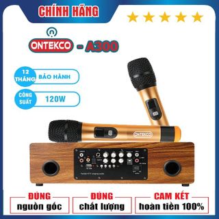 FreeshipBộ Loa KARAOKE Bluetooth Gia đình Kèm Micro không dây ONTEKCO A300 Siêu trầm cao cấp giá sỉ