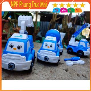 Đồ chơi cho bé Đồ chơi cho bé đội xe cứu hộ công trình lắp ráp xe ô tô 81 chi tiết giá sỉ