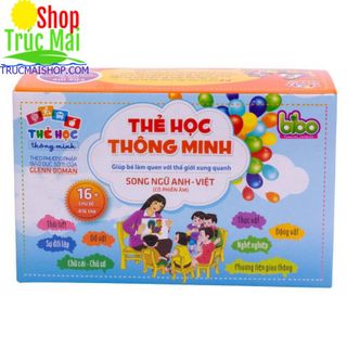 Bộ Thẻ Học Flashcards Cho Bé 416 Thẻ-16 Chủ Đề Song Ngữ Anh Việt Bibo giá sỉ