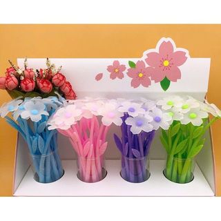 Bút hoa 5 cánh đổi màu D163 bút hoạt hình bút dễ thương bút kute viết gel giá sỉ