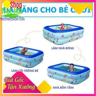 bể bơi phao BỂ BƠI PHAO CHỮ NHẬT 1M2, 1M6, 1M8 LOẠI 2 TẦNG, 3 TẦNG SIÊU TO, DÀY giá sỉ