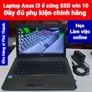 Laptop Asus intel i3 ổ cứng SSD win 10 đẹp 90% đầy đủ phụ kiện chính hãng giá sỉ