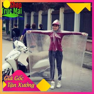 Áo mưa vi sinh trong suốt 1 đầu loại dày Hàng Loại giá tận xưởng
