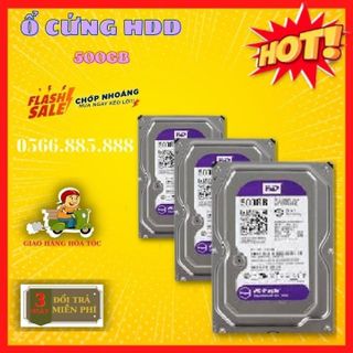 [ GIÁ GỐC ] Ổ cứng HDD PC 3,5" 500GB ổ cứng cho camera giá nhà phân phối, ổ wd tím 500GB giá sỉ