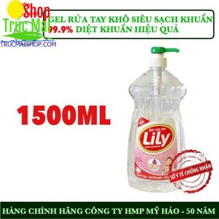 Gel rửa tay diệt khuẩn khô Lily 1.5 lít - Mỹ Hảo phòng chống dịch bệnh - Sạch tay diệt 99.9% vi khuẩn giá sỉ