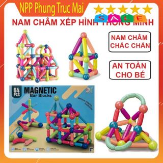 [AN TOAN CHO BÉ] Bộ Đồ Chơi Xếp Hình Nam Châm, Lắp Ráp Lego Thông Minh Cho Bé, Giúp Trẻ Em Phát Triển Trí Tuệ giá sỉ