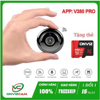 Camera giám sát V380 Pro mini treo tường siêu nét cao cấp - nhỏ gọn siêu tiện lợi giá sỉ