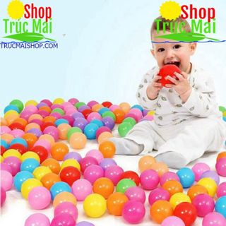 COMBO 10 quả bóng nhựa nhiều màu cho bé, chất liệu an toàn, an toàn cho bé khi vui chơi - Giao màu ngẫu nhiên giá sỉ