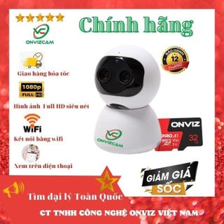 Camera không dây ONVIZCAM RB20 / CC2023 - camera full HD 1080P- xoay 360° Nhìn biển số, siêu Zoom camera carecam giá sỉ