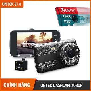 Camera hành trình hãng ONTEK S14 Tiếng Việt chuẩn, hình sảnh sắc nét 1080P, cam kết hoàn tiền giá sỉ