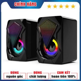 Loa Vi Tính 2.0 LeerFei E-1046 - Led RGB đổi màu rất đẹp làm đẹp bàn làm việc giá sỉ