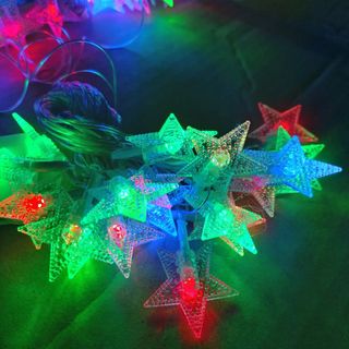 Dây đèn led nhiều màu sắc nhấp nháy dài 4 mét đèn trang trí noel tết đẹp ấm áp xinh tươi hạnh phúc yêu thương