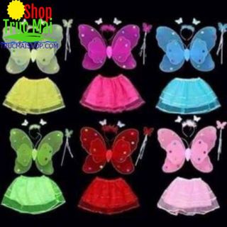 10 Bộ cánh tiên kèm váy nhiều màu giá sỉ