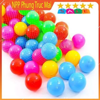 [Mã LIFE20KALL giảm 10% đơn 50K] Đồ chơi cho bé Set 2 quả bóng nhựa mềm nhiều màu sắc hàng Việt Nam cho bé chơi