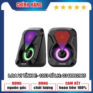 Loa vi tính mini để bàn cao cấp âm thanh siêu trầm có đèn led 7 màu thời trang, lung linh, giá cực sock. giá sỉ