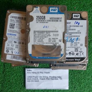 Ổ cứng HDD 250Gb đẹp chính hãng đã qua sử dụng dùng bình thường
