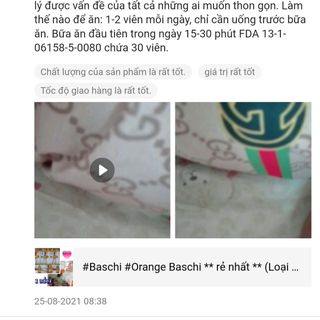 Giảm cân Bas chi Cam hộp 30 viên