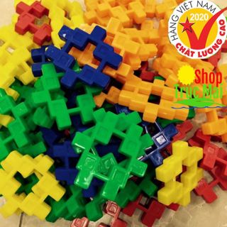 Đồ chơi cân - xếp hình phát triển trí tuệ cho trẻ Xếp hình thông minh xếp hình 32 chiếc 64 chi tiết xếp hình chữ x