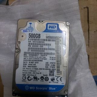 [Mã 255ELSALE giảm 7% đơn 300K] Ổ cứng HDD 500Gb WD 2.5" đẹp tháo máy laptop good giá sỉ