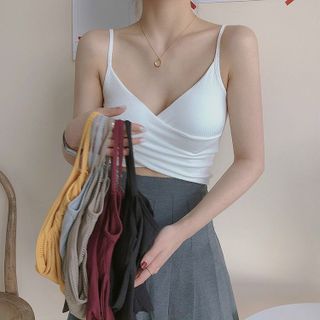 Áo bra đan chéo - Áo croptop hai dây đan chéo dáng ôm sành điệu