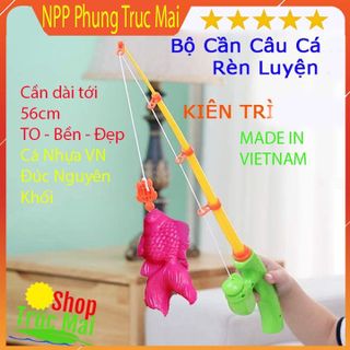 Cá câu nhựa nam châm đồ chơi câu cá khu vui chơi cho bé kèm bộ cần