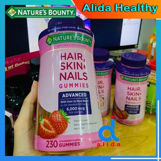KẸO DẺO ĐẸP DA, TÓC, MÓNG HAIR, SKIN & NAILS GUMMIES 230 VIÊN CỦA MỸ