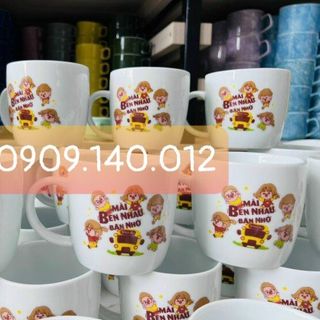 Xưởng in Logo Ly Sứ, in Logo Ly Thủy Tinh Giá Rẻ