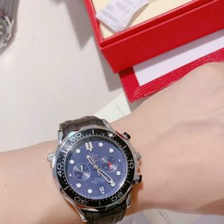 Đồng hồ day da omeegaa nam 6 kim da đẹp