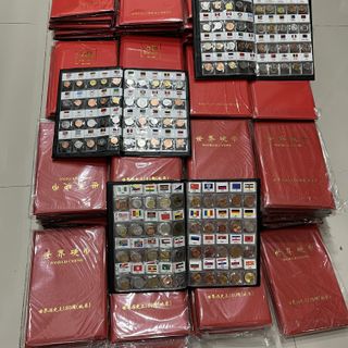 Sỉ Album đồng xu các nước trên thế giới 60 nước, 120 nước, 180 nước