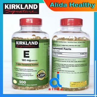 VIÊN UỐNG VITAMIN E KIRKLAND SIGNATURE 400IU GIÚP ĐẸP DA, CHỐNG LÃO HÓA CỦA MỸ