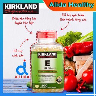 VIÊN UỐNG VITAMIN E KIRKLAND SIGNATURE 400IU GIÚP ĐẸP DA, CHỐNG LÃO HÓA CỦA MỸ