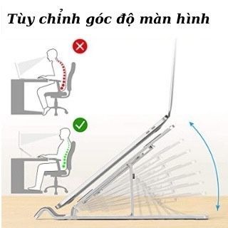 Giá đỡ kệ laptop IPad nhôm tản nhiệt Loại 1 kèm túi