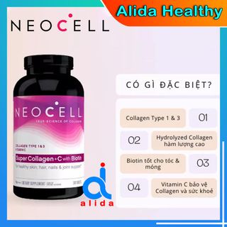 VIÊN UỐNG BỔ SUNG COLLAGEN DA MÓNG TÓC NEOCELL SUPER COLLAGEN+C 360 VIÊN CỦA MỸ