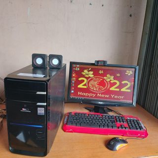 Trọn bộ máy tính bàn intel 3.0 Ssd 128Gb Win 10 Màn hình 19 inch Có Wifi Webcam Loa Bàn Phím chuột đầy đủ