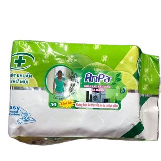 HỘP 50 KHĂN ƯỚT ANPA LAU BẾP , TỦ LẠNH ...SIÊU SẠCH