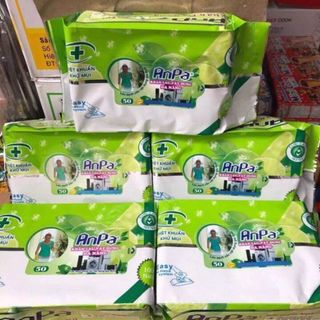 HỘP 50 KHĂN ƯỚT ANPA LAU BẾP , TỦ LẠNH ...SIÊU SẠCH