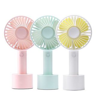 Quạt Cầm Tay Mini 4 Cánh Pin Sạc SS2 N9 Có Đế Để Bàn