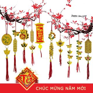 Dây liểng treo tết trang trí nhà đón xuân 2022 sang trọng mã 198 - 1 dây mẫu ngẫu nhiên