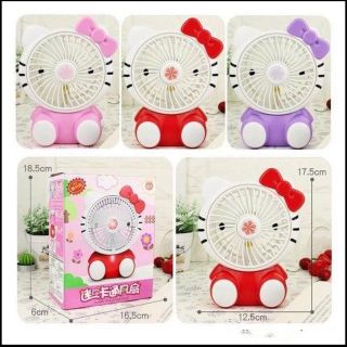 Quạt 3 Cánh Kitty Sq1881-2 Cực Dễ Thương Có Pin Sạc