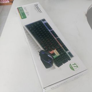 Combo chuột phím gaming Bosston 8310 giả cơ LED 7 màu (hình thực tế tự chụp)