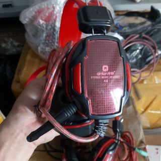 Thanh lý xả kho - Headphone có mic học online zoom, - Tai nghe có dây chụp tai âm thanh ấm, mic nói rõ