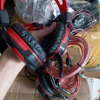 Thanh lý xả kho - Headphone có mic học online zoom, - Tai nghe có dây chụp tai âm thanh ấm, mic nói rõ