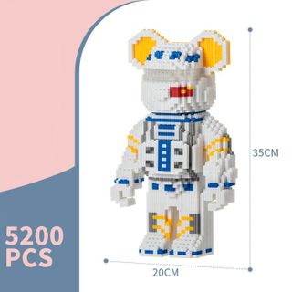 Lego Bearbrick Có Đèn Búa 3d Size Cỡ Lớn Mô Hình Lắp Ráp Ghép Bear Brick Chú Gấu Đồ Chơi Chất Liệu Nhựa ABS Chính Hãng