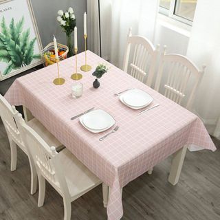 Khăn trải bàn nhựa caro size lớn
