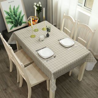 Khăn trải bàn nhựa caro size lớn