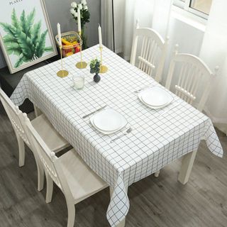 Khăn trải bàn nhựa caro size lớn